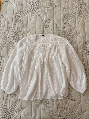 AE Long-Sleeve Breezy Boho Blouse